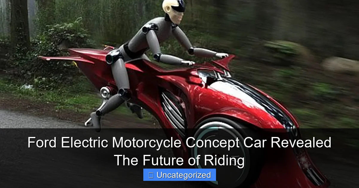 Ford Electric Motorcycle Concept Car Revealed The Future of Riding