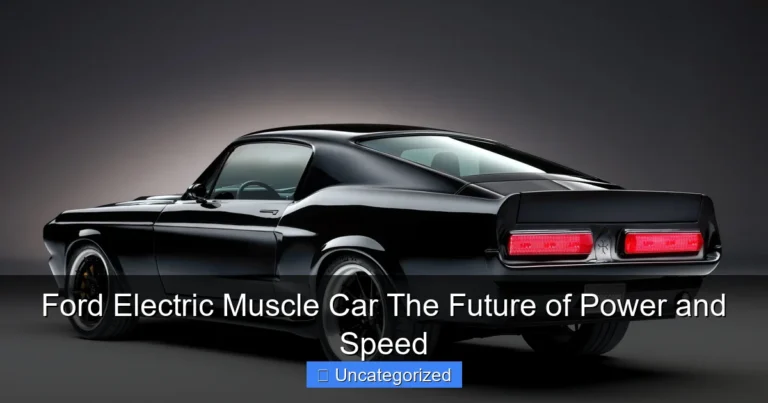 Ford Electric Muscle Car The Future of Power and Speed
