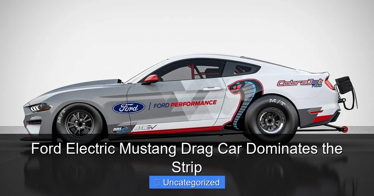Ford Electric Mustang Drag Car Dominates the Strip