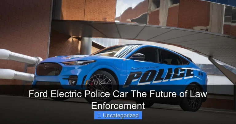 Ford Electric Police Car The Future of Law Enforcement