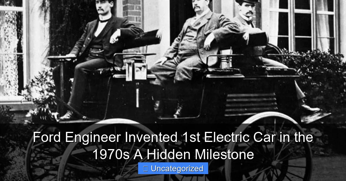Ford Engineer Invented 1st Electric Car in the 1970s A Hidden Milestone