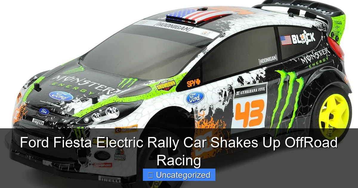 Ford Fiesta Electric Rally Car Shakes Up OffRoad Racing