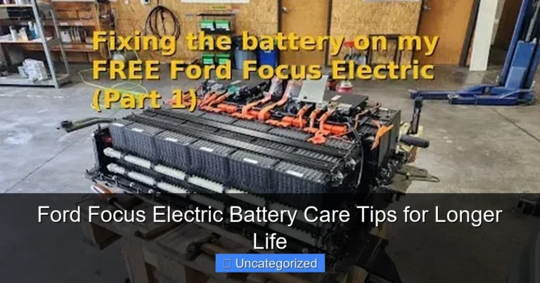 Ford Focus Electric Battery Care Tips for Longer Life