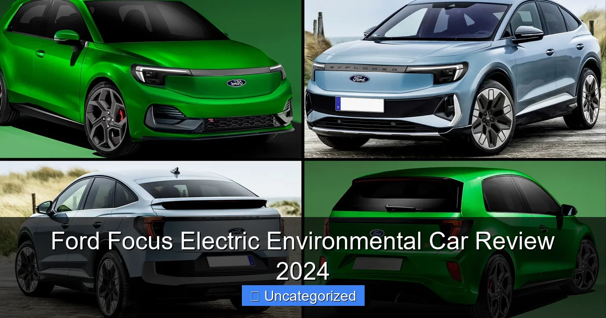 Ford Focus Electric Environmental Car Review 2024