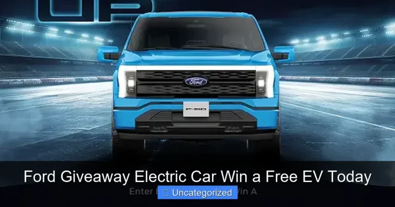 Ford Giveaway Electric Car Win a Free EV Today