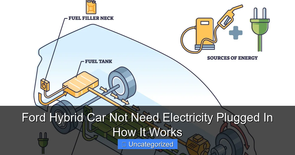 Ford Hybrid Car Not Need Electricity Plugged In How It Works