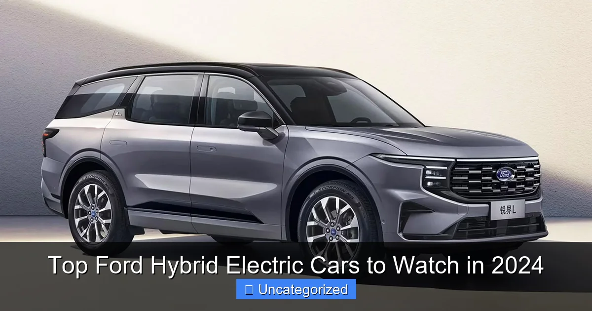 Top Ford Hybrid Electric Cars to Watch in 2024