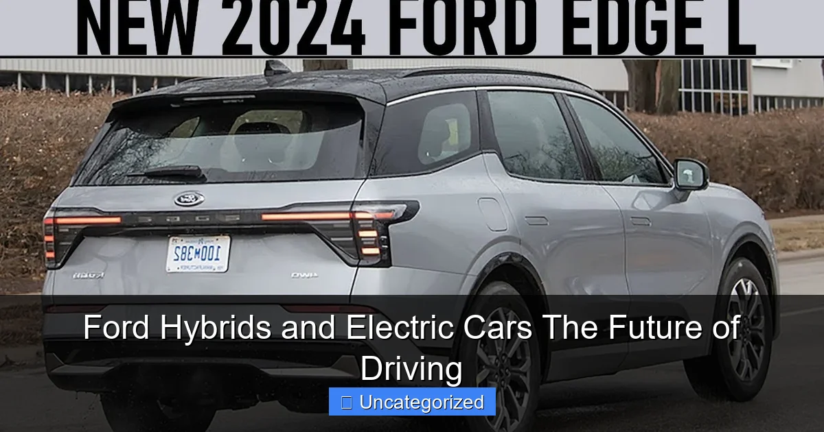 Ford Hybrids and Electric Cars The Future of Driving