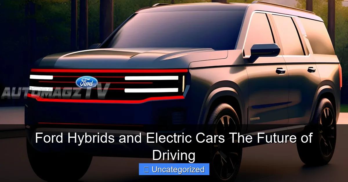 Ford Hybrids and Electric Cars The Future of Driving