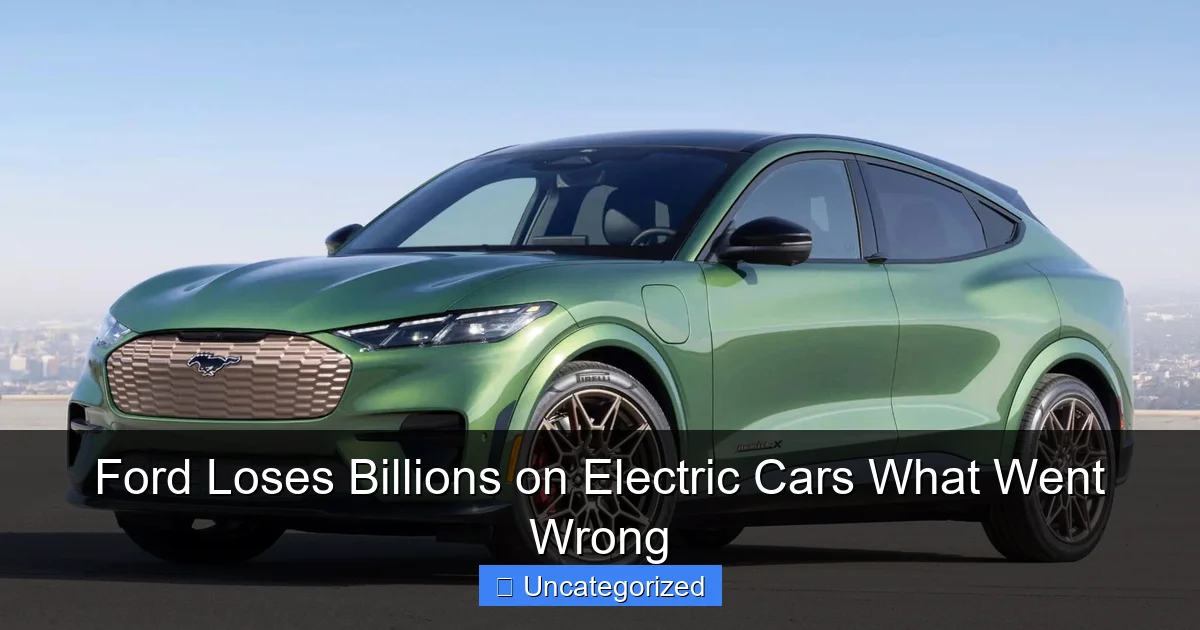 Ford Loses Billions on Electric Cars What Went Wrong