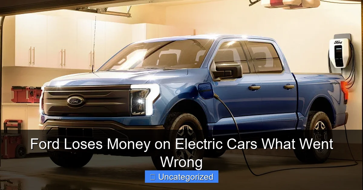 Ford Loses Money on Electric Cars What Went Wrong