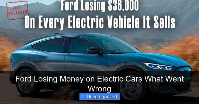 Ford Losing Money on Electric Cars What Went Wrong