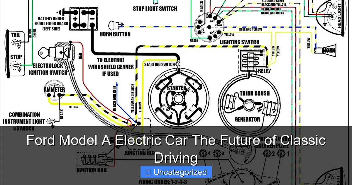Ford Model A Electric Car The Future of Classic Driving