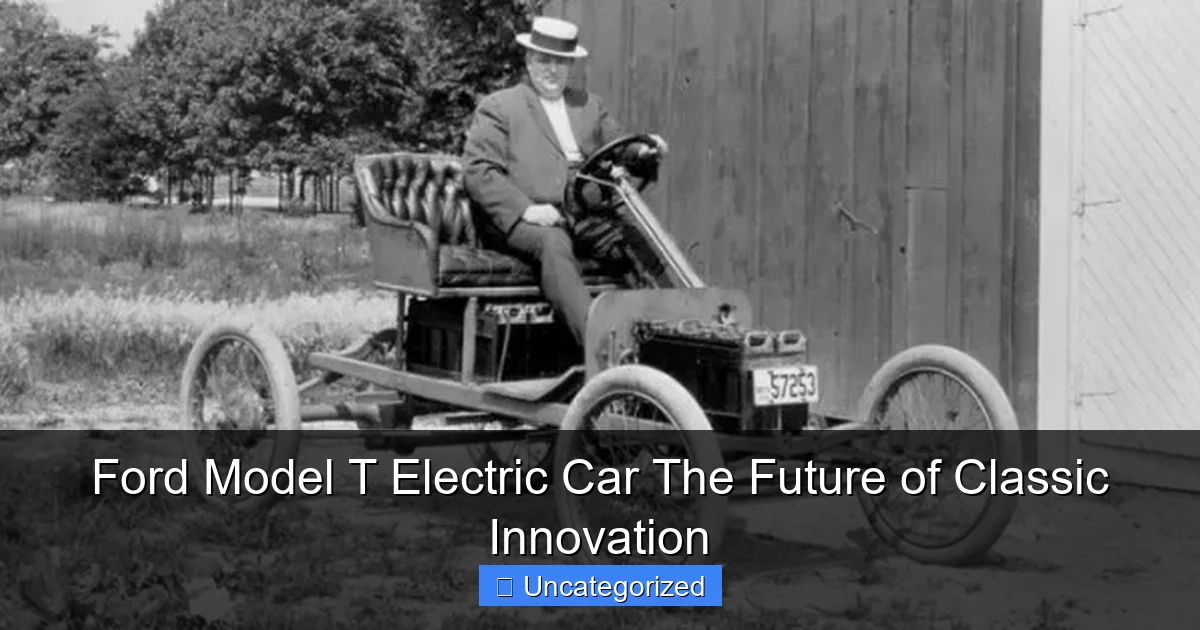 Ford Model T Electric Car The Future of Classic Innovation