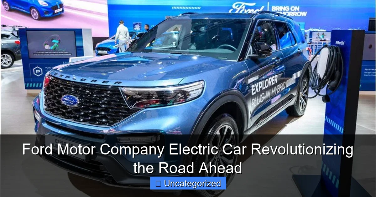 Ford Motor Company Electric Car Revolutionizing the Road Ahead