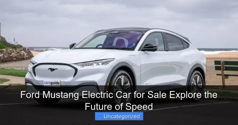 Ford Mustang Electric Car for Sale Explore the Future of Speed