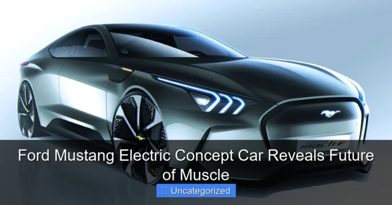 Ford Mustang Electric Concept Car Reveals Future of Muscle