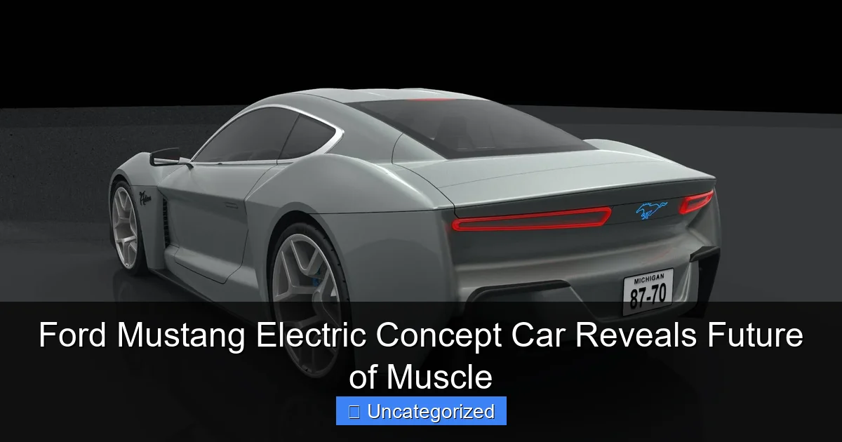 Ford Mustang Electric Concept Car Reveals Future of Muscle