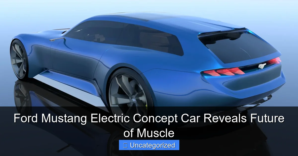 Ford Mustang Electric Concept Car Reveals Future of Muscle