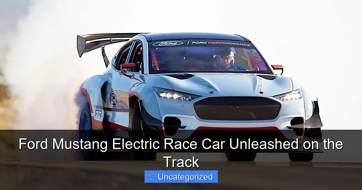 Ford Mustang Electric Race Car Unleashed on the Track