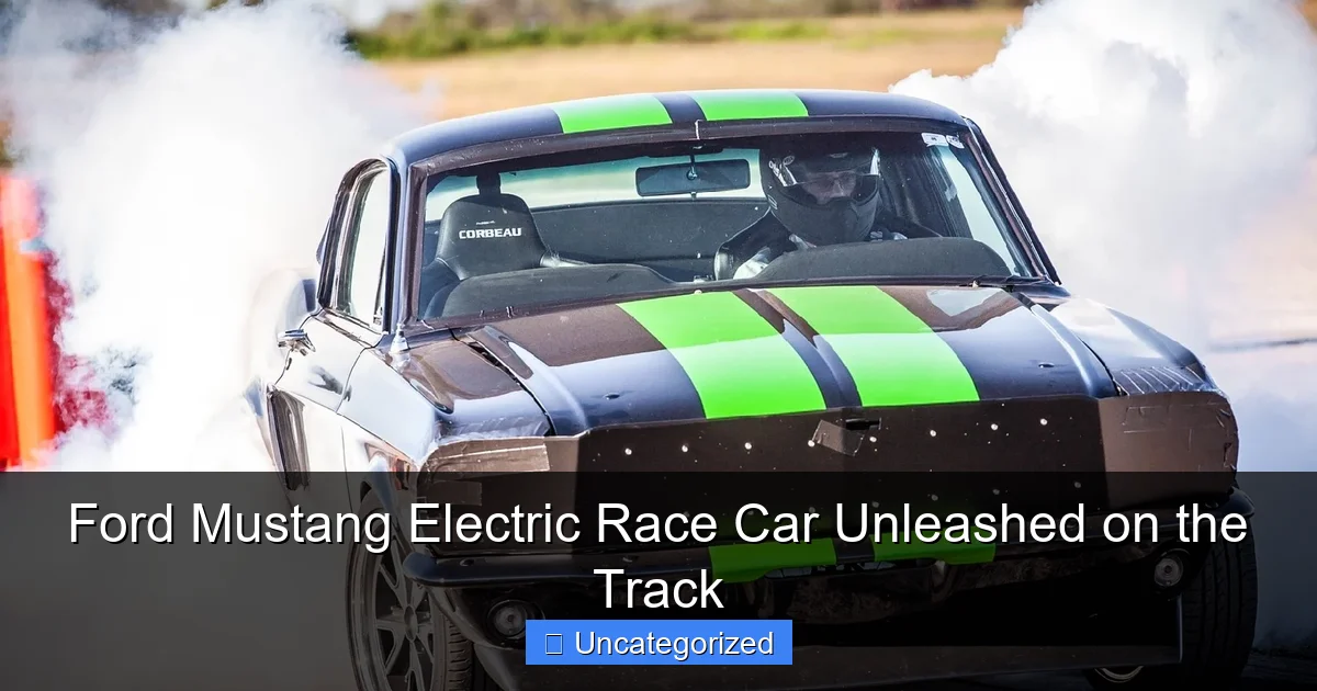 Ford Mustang Electric Race Car Unleashed on the Track