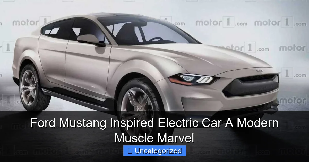 Ford Mustang Inspired Electric Car A Modern Muscle Marvel