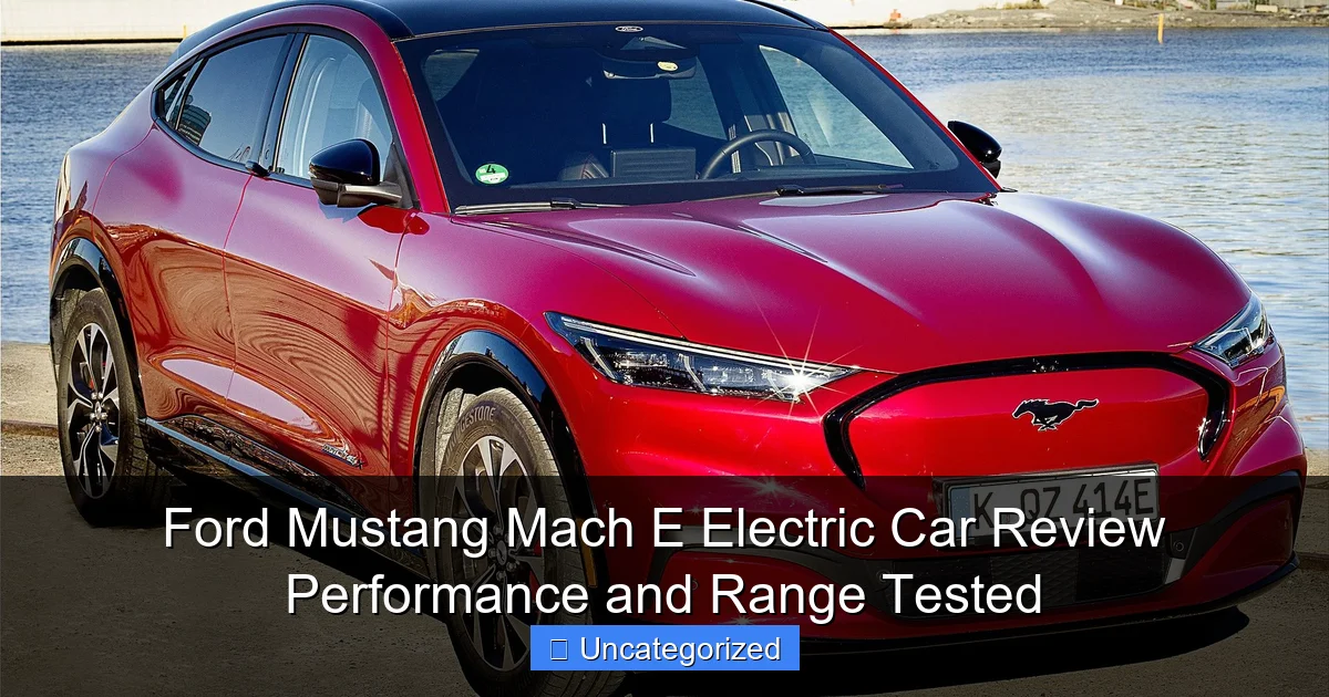 Ford Mustang Mach E Electric Car Review Performance and Range Tested