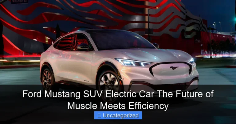 Ford Mustang SUV Electric Car The Future of Muscle Meets Efficiency