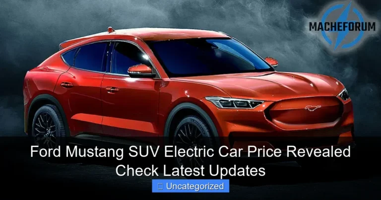 Ford Mustang SUV Electric Car Price Revealed Check Latest Updates