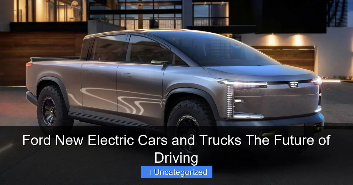 Ford New Electric Cars and Trucks The Future of Driving