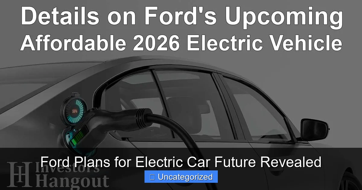 Ford Plans for Electric Car Future Revealed