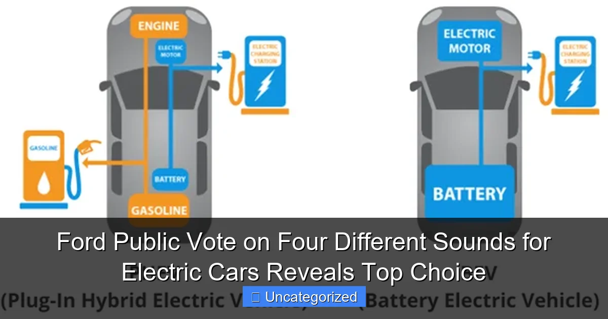 Ford Public Vote on Four Different Sounds for Electric Cars Reveals Top Choice