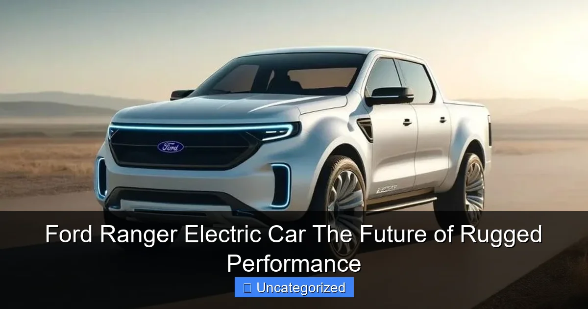 Ford Ranger Electric Car The Future of Rugged Performance