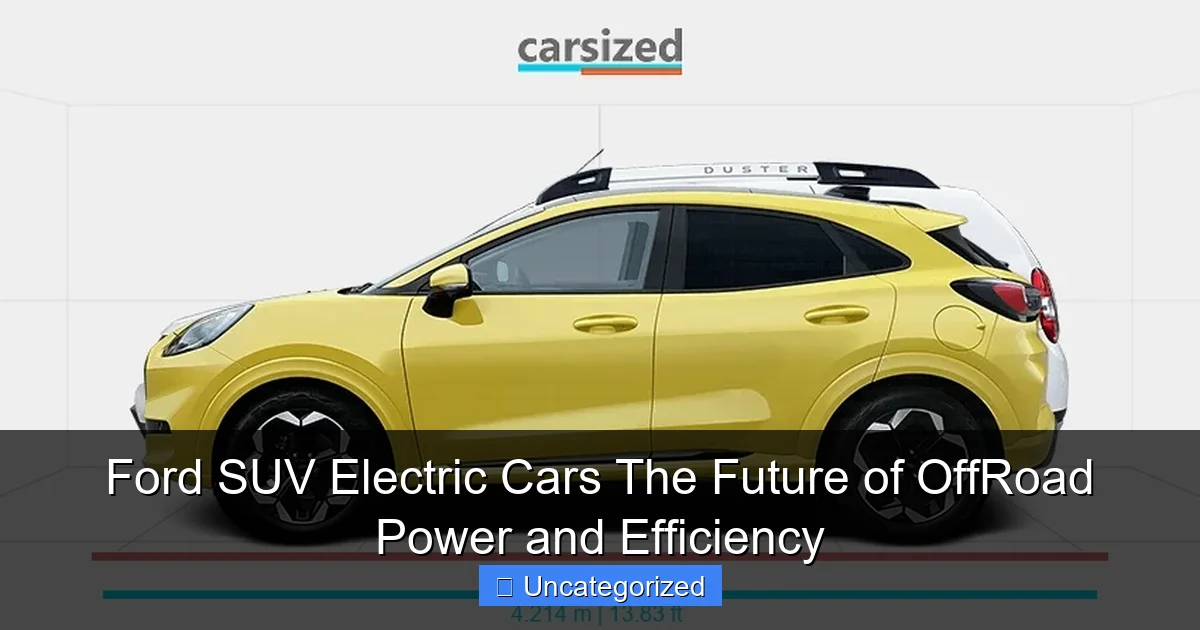 Ford SUV Electric Cars The Future of OffRoad Power and Efficiency