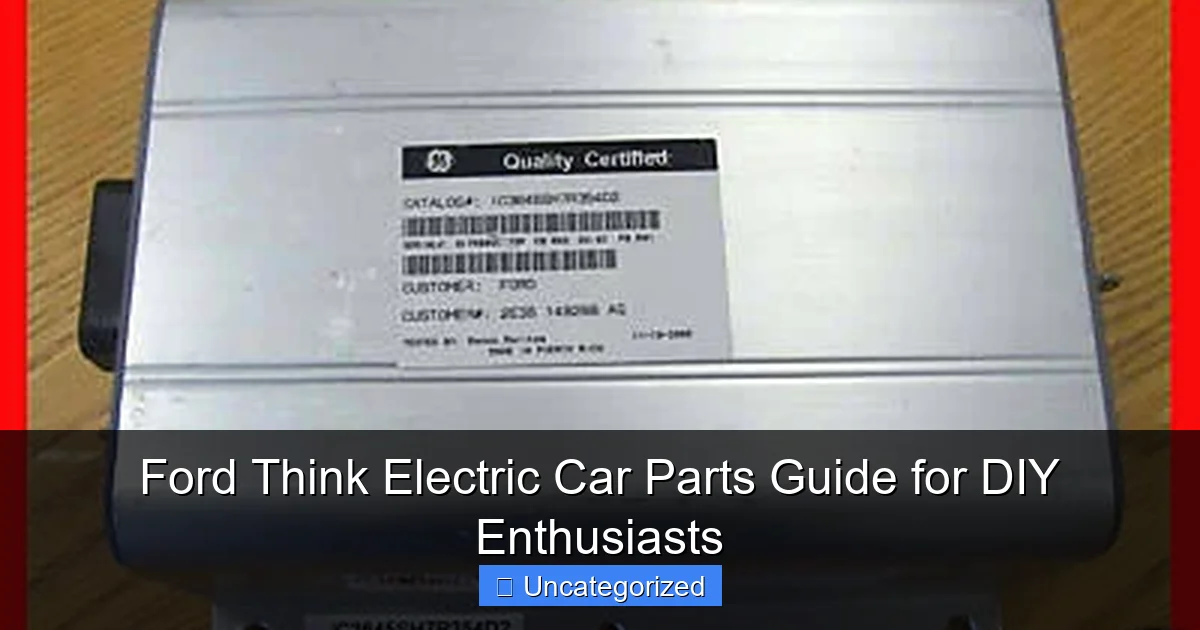 Ford Think Electric Car Parts Guide for DIY Enthusiasts