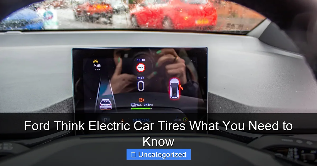 Ford Think Electric Car Tires What You Need to Know