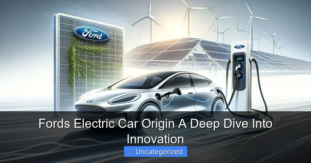Fords Electric Car Origin A Deep Dive Into Innovation