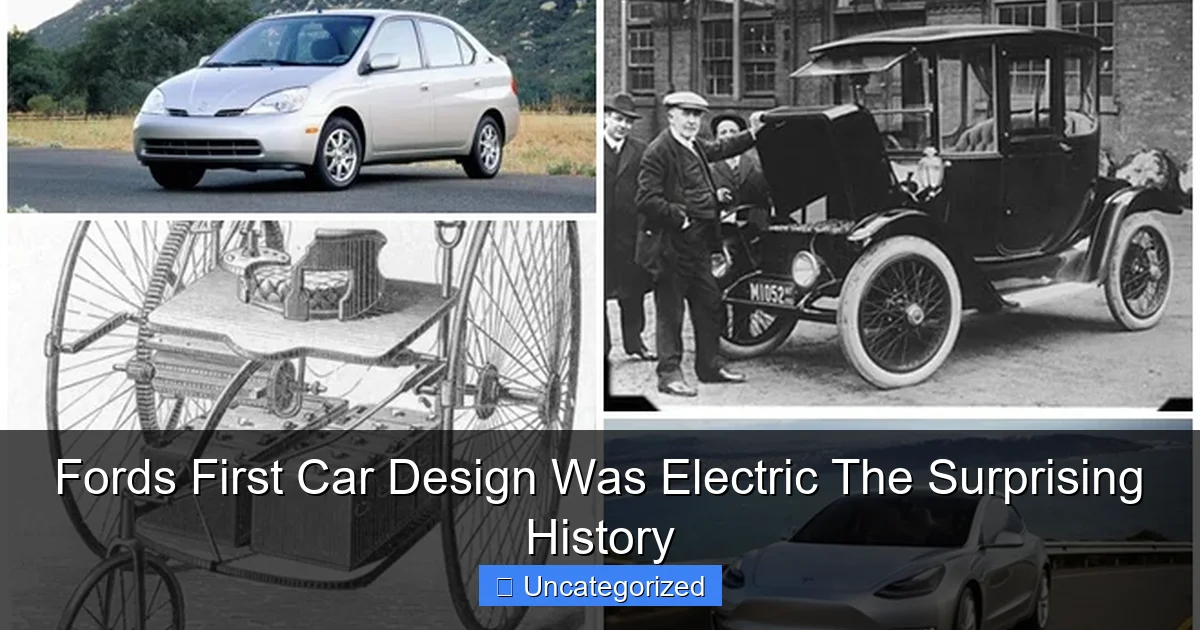 Fords First Car Design Was Electric The Surprising History
