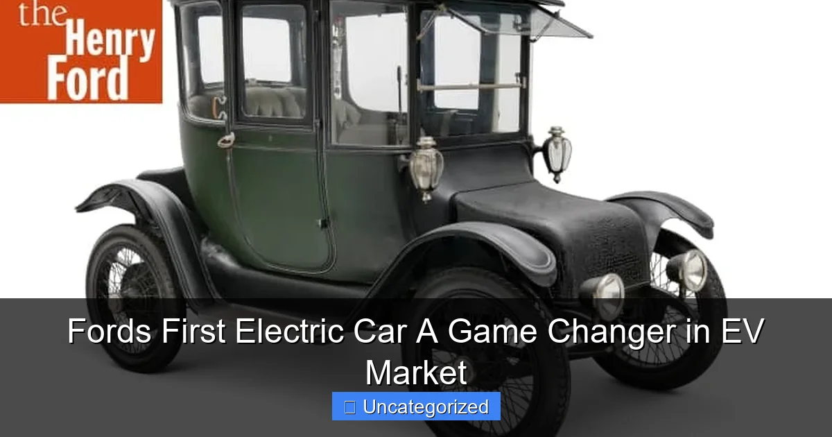 Fords First Electric Car A Game Changer in EV Market