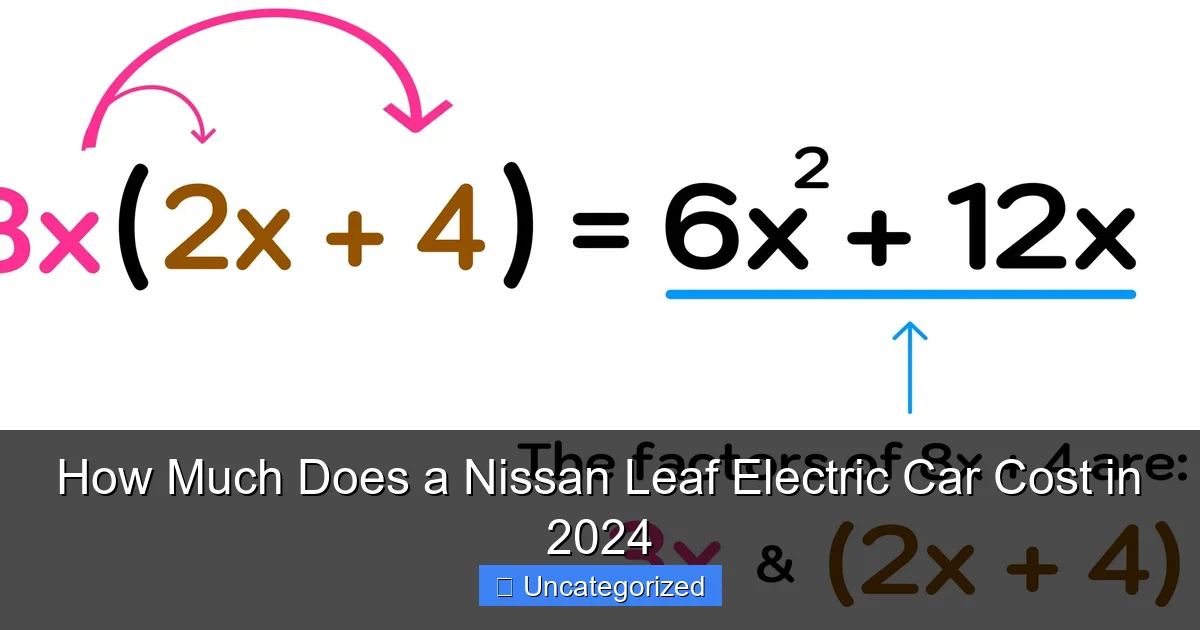 How Much Does a Nissan Leaf Electric Car Cost in 2024