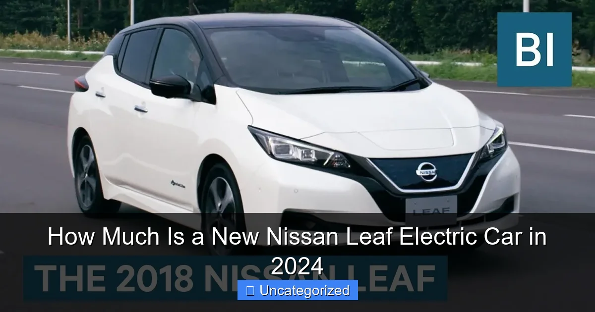 How Much Is a New Nissan Leaf Electric Car in 2024