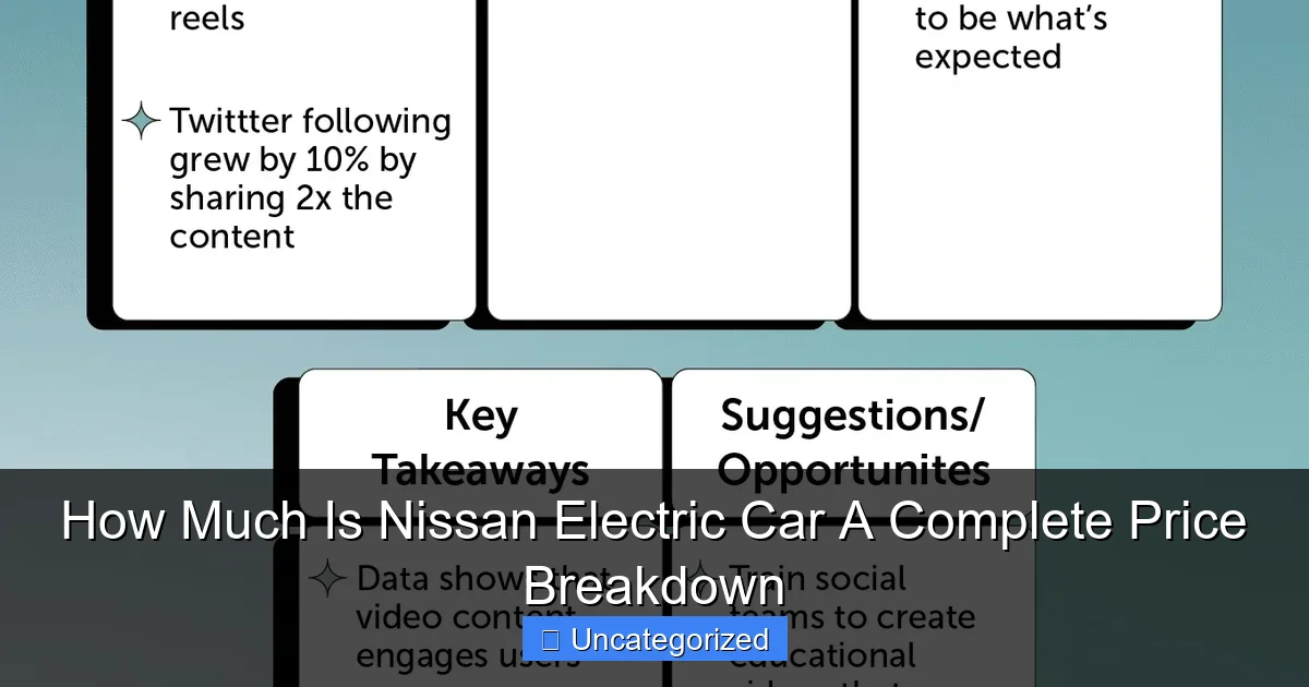 How Much Is Nissan Electric Car A Complete Price Breakdown