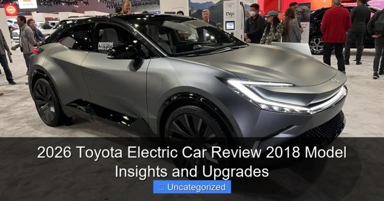 2026 Toyota Electric Car Review 2018 Model Insights and Upgrades