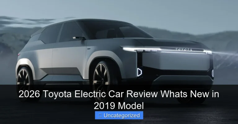 2026 Toyota Electric Car Review Whats New in 2019 Model