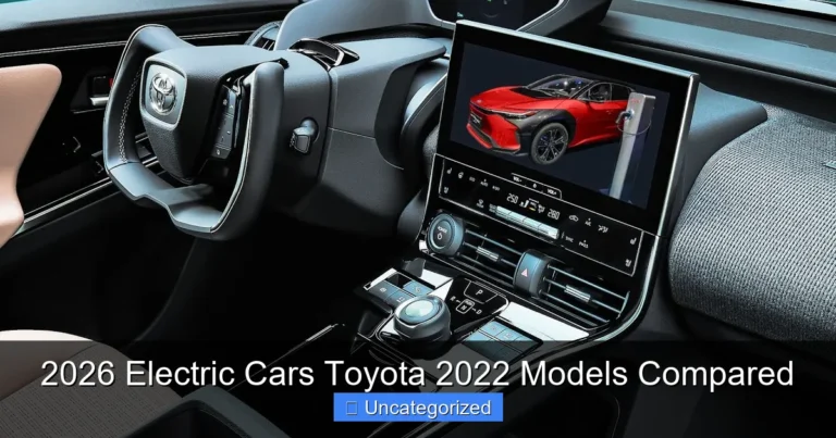 2026 Electric Cars Toyota 2022 Models Compared