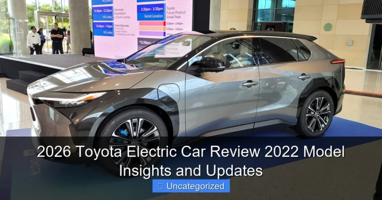 2026 Toyota Electric Car Review 2022 Model Insights and Updates