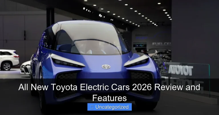 All New Toyota Electric Cars 2026 Review and Features