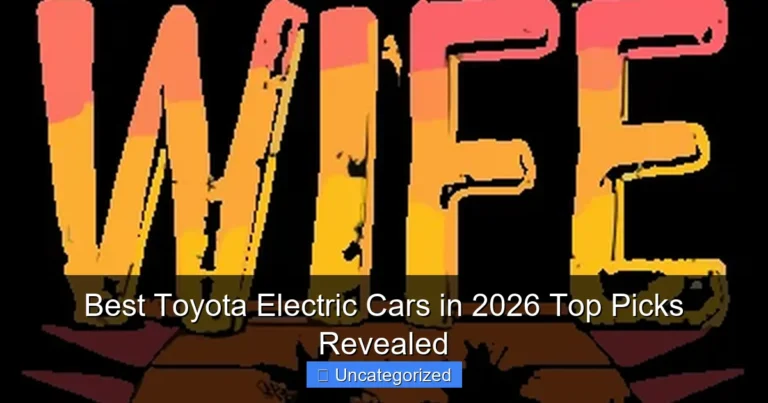 Best Toyota Electric Cars in 2026 Top Picks Revealed
