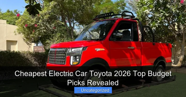 Cheapest Electric Car Toyota 2026 Top Budget Picks Revealed