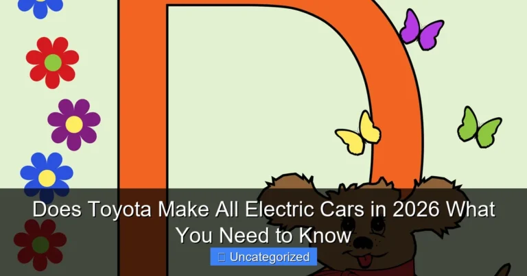 Does Toyota Make All Electric Cars in 2026 What You Need to Know